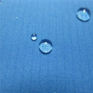 Tejido jacquard pongee rejilla dobby 100% poliéster con pu impermeable recubierto para chaqueta o ropa deportiva