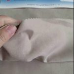 Swiss crepé cruzado 99% POLYCOTTON + 1% tela de tafetán CARBON YARN para uniforme electrónico